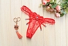 Window Pane G-String with Flower Bow